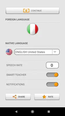 Learn Italian words with SMART-TEACHER android App screenshot 0